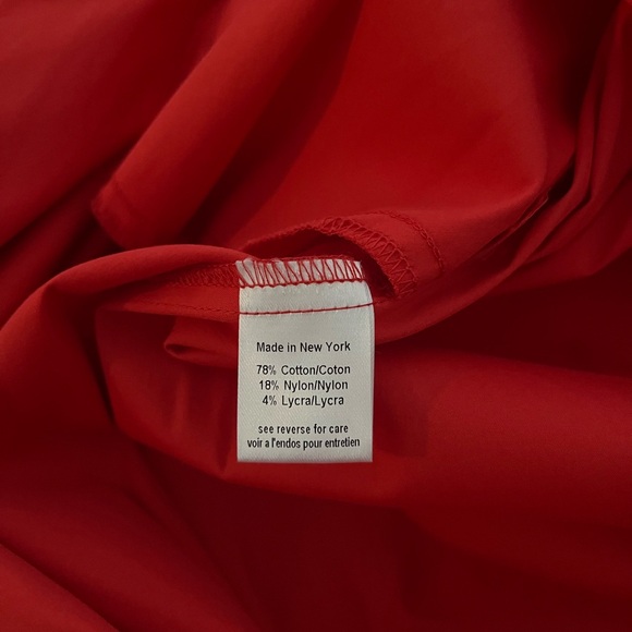 Caroline Constas Red Lena Asymmetric Wrap-effect dress with stretch - Picture 7 of 7